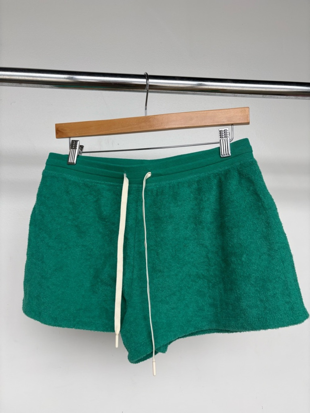 Outerknown Emerald Green Terry Drawstring Women’s Shorts